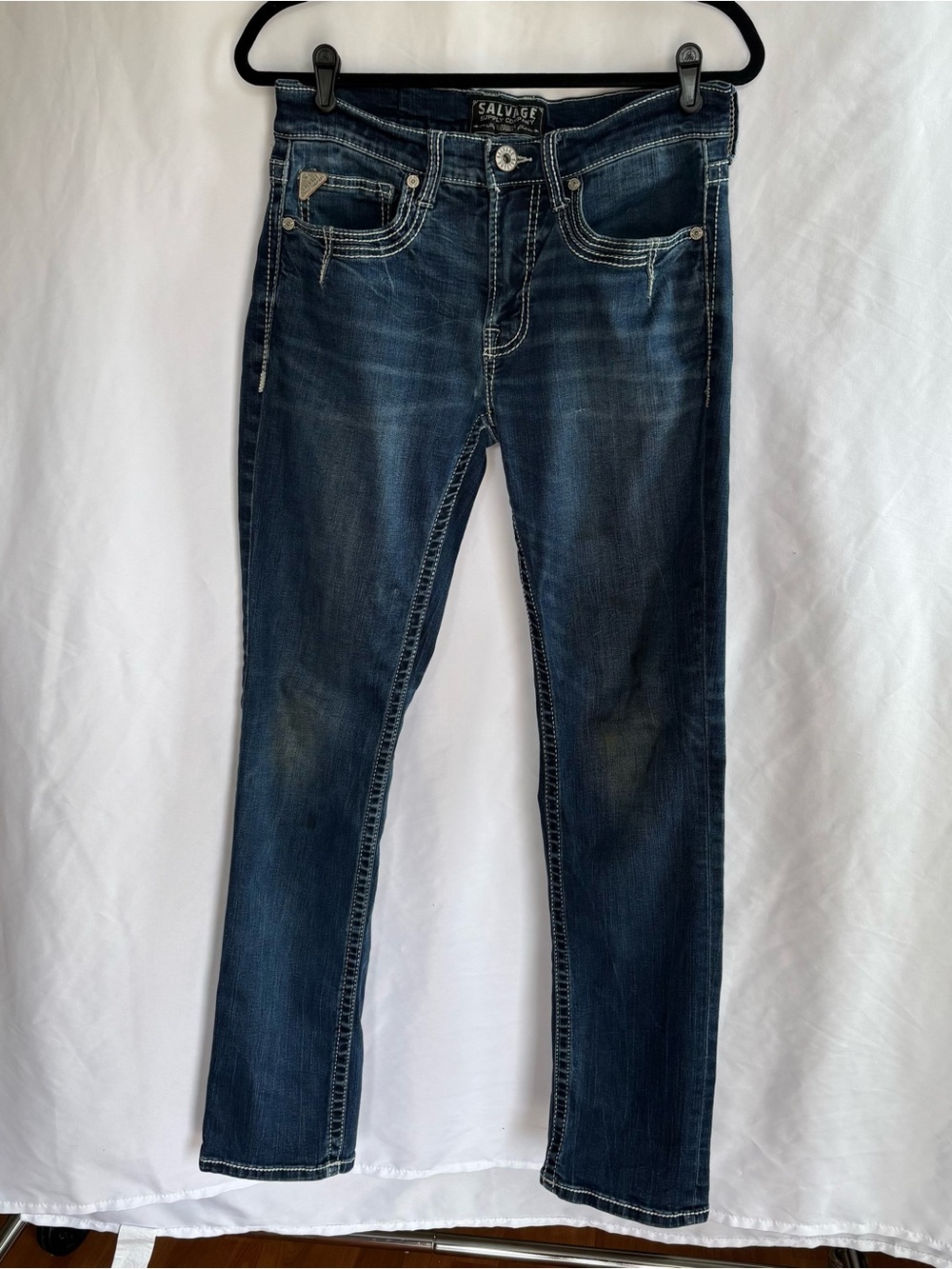 Salvage for Buckle Men’s Havoc Straight Stretch Slim Fit Jeans Size 32x32